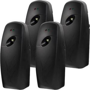 lot 4475 image: 4PCS Automatic Air Freshener Spray Dispenser - Commercial and Home Use - Multiple Time ScentMist Release Settings for RoomRestroom Sprayer,Air Freshener not Included,Black