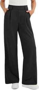 lot 4480 image: ATHMILE Womens Dress Pants Wide Leg Pull On Stretchy Work Pants Women High Waisted Business Casual Trousers with Pockets, Black, Medium