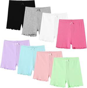 lot 4514 image: Chicduo 8 Pack Girls Shorts Toddler Biker Shorts Girl Under Dress Shorts Cartwheel Shorts Kids Safety Shorts, Size 9-10Y