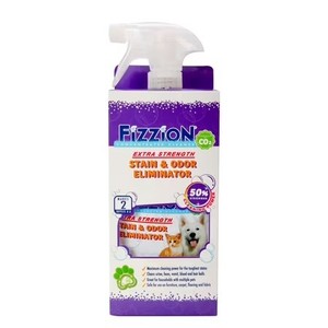 lot 4915 image: Fizzion Extra Strength Pet Stain & Odor Remover 23oz Empty Spray Bottle 2 Refills (Makes 46oz)