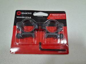 lot 4860 image: Simmons Classic Ring Matte Black 1 Medium Aluminum