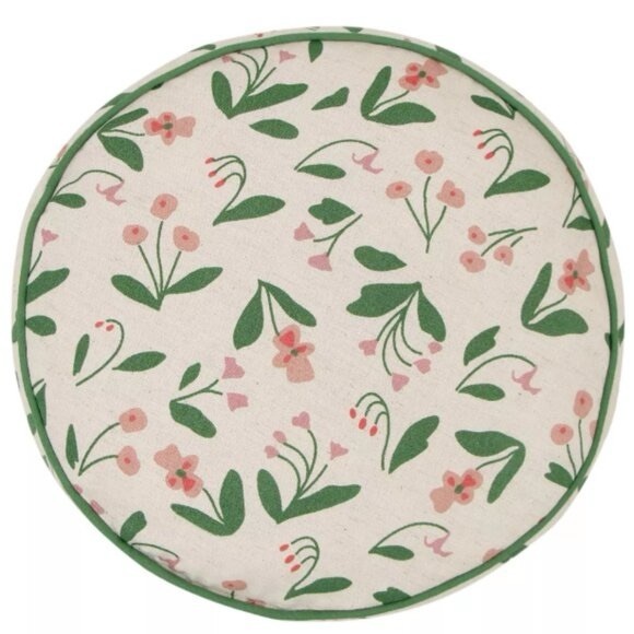 lot 5127048 image: Target Bullseye Playground Spring Summer Round Floral Pillow NEW PinkGreen 12 - Retail $5