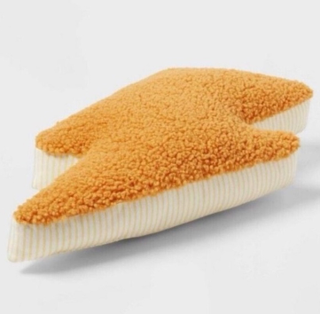 lot 5127056 image: Orange Sherpa Lightning Bolt Pillow Pillowfort - Retail $25