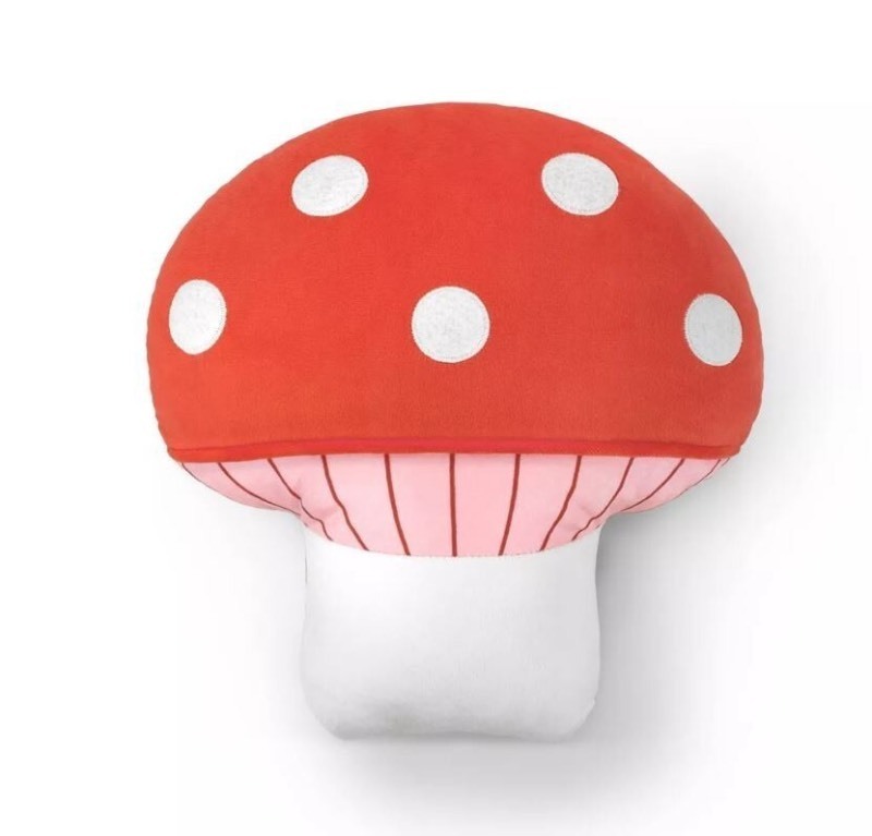 lot 5127057 image: Target Bullseyes Playground Decorative Mushroom Novelty Pillow 14x 13 (NWT) - Retail $15
