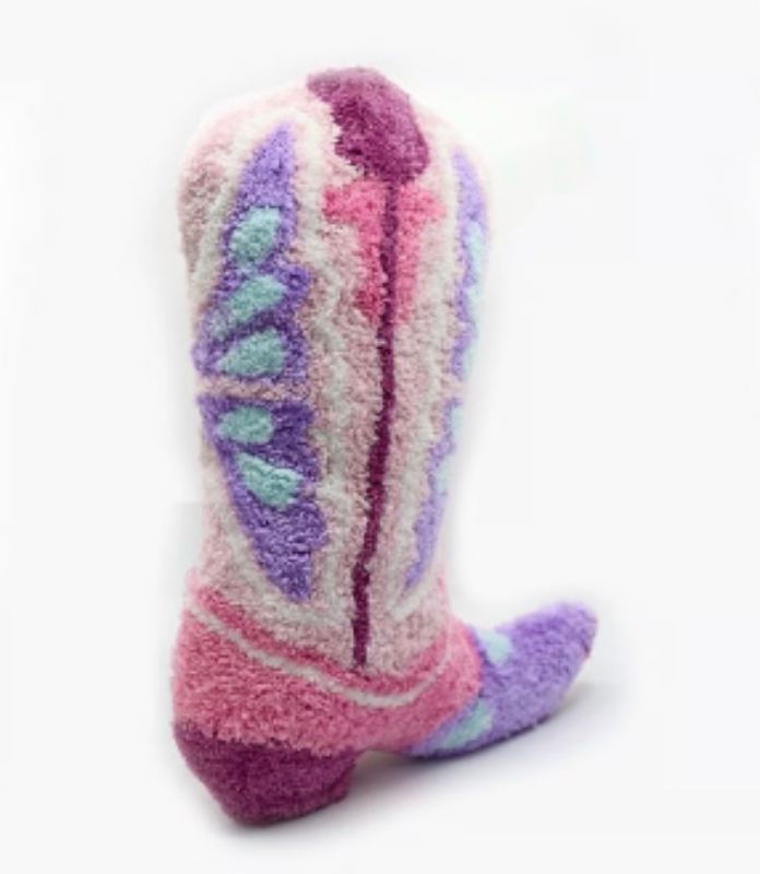 lot 5127090 image: Disco Cowgirl Boot Pillow - Retail $10