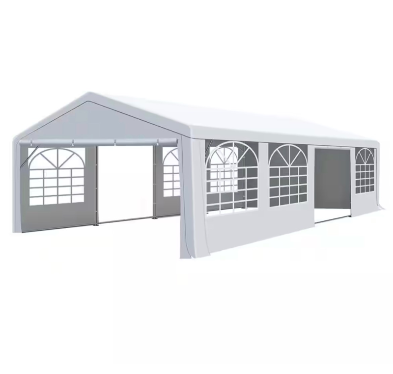 lot 5127119 image: COVERONICS Outdoor Party Tent with Removable Sidewalls, Heavy Duty Wedding Tent Commercial Event Shelter Canopy - Retail $709