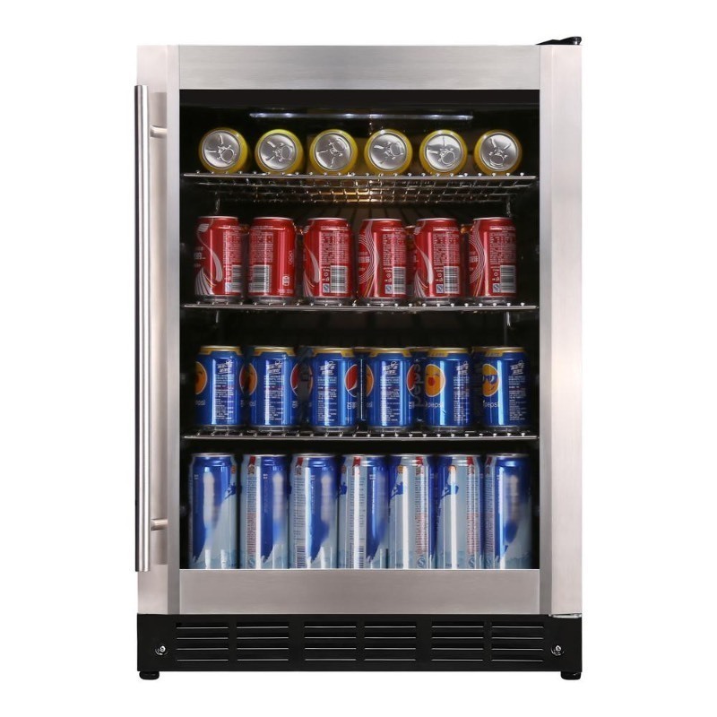 lot 4649068 image: Magic Chef HMBC58ST 23.4 154 (12 oz.) Can Beverage Cooler Stainless Steel - Retail $707