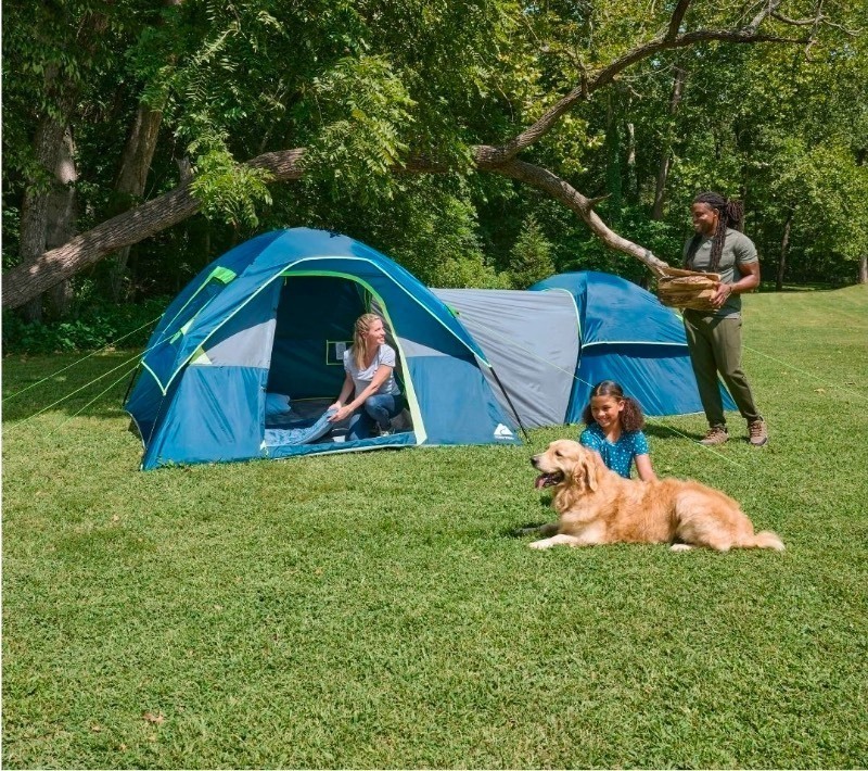 lot 4649074 image: Ozark Trail 8 Person Dual Dome Tent - 17ft. x 9ft. - 21.89 lbs. - Retail $119