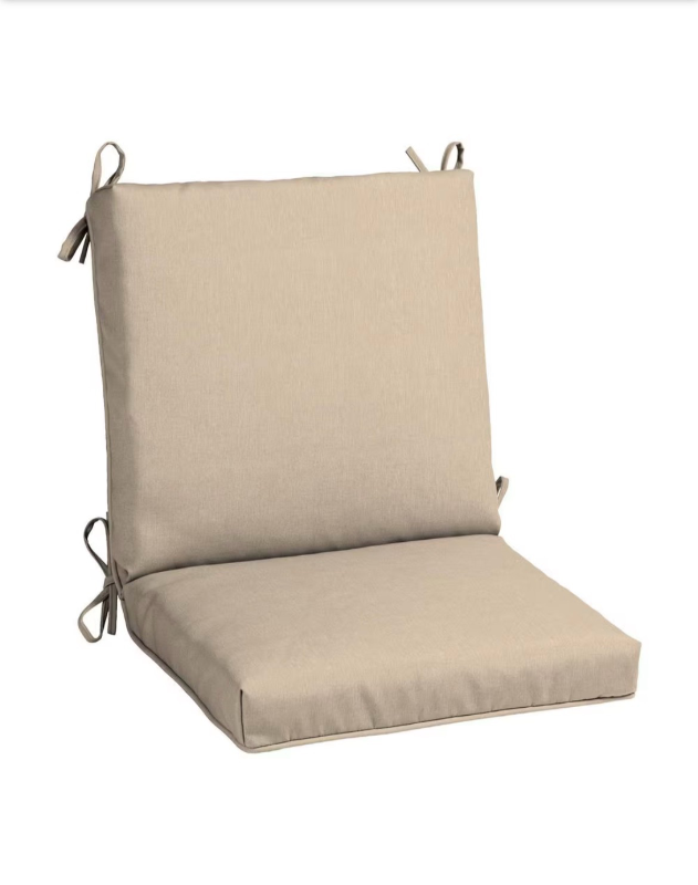 lot 4651019 image: Hampton Bay 20 in. W x 17 in. D CushionGuard Mid Back Dining Chair Outdoor Cushion (check pictures for color Teal)  - Retail $44