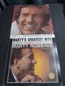 lot 3970 image: Marty Robbins Greatest Hits Collection - Vol III & Martys Greatest Hits Albums