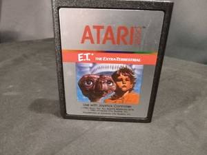 E.T. The Extra-Terrestrial Atari 2600 Game Cartridge