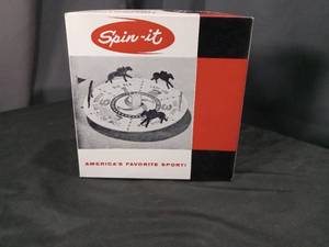 lot 4534 image: Spin-It Horse Racing Game with Betting Wheel