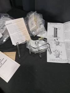 lot 4537 image: Baumanometer Blood Pressure Monitor Wall Mount Kit with Basket