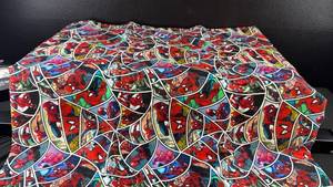 lot 4406 image: Marvel Spider-Man Web Mirror Digital Print Fabric