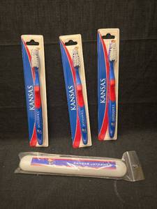 lot 4962 image: Kansas Jayhawks Toothbrush Set of 4