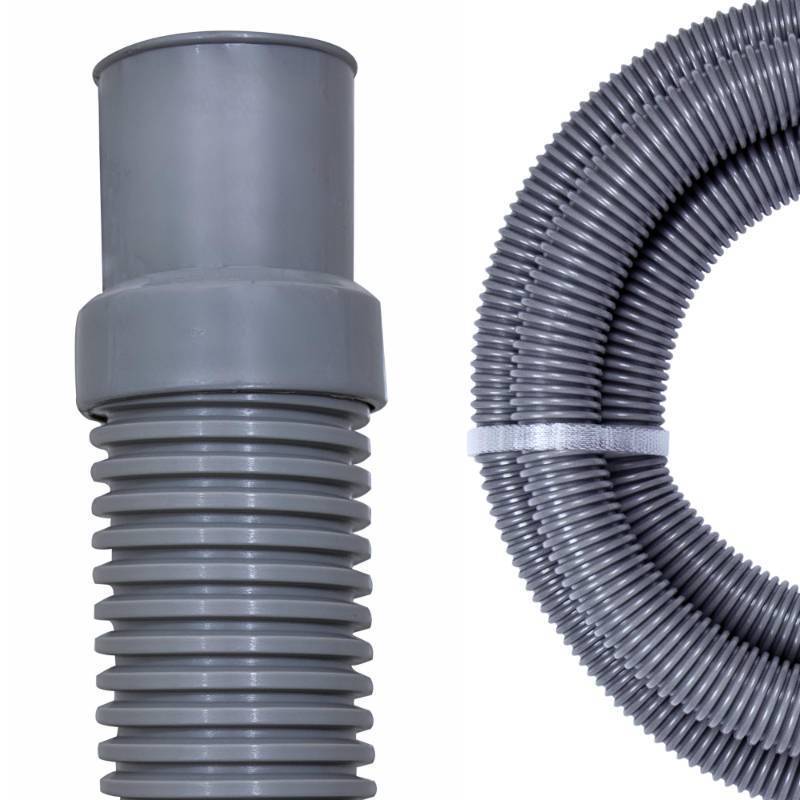 lot 34332 image: Pool Pump Filter Connection Hose W Cuff  1.5 Inch X 9 Foot  Heavy-Duty Flexible, Durable & Leakproof  Chemical & UV Resistant  For Above Ground Pools Skimmer Filters & Pumps - Retail $33