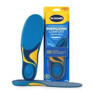 lot 45774 image: Dr. Scholls Energizing Comfort Womens Everyday Insoles with Massaging Gel - Clinically Proven, All-Day Energy and Comfort Inserts with Patented Triple Gel Design - Shock Absorbing, Arch Support (Women size 6-10) - Retail $13