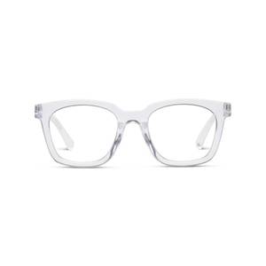 lot 45776 image: Peepers by PeeperSpecs Womens to The Max Square Blue Light Blocking Reading Glasses, Clear, 49  1.5 - Retail $32