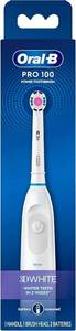 lot 45790 image: Oral-B Pro 100 Gum Care, Battery Powered Toothbrush, White (New Model) - Retail $27