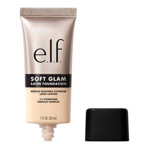lot 45798 image: e.l.f. Soft Glam Foundation, Medium Coverage, Long-Lasting & Buildable Foundation For A Smooth, Satin Finish, Vegan & Cruelty-Free, 13 Fair Neutral, tres Clair neutre - Retail $9