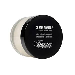 lot 45835 image: Baxter of California Cream Pomade for Men and Women, Natural Finish, Light Hold, Barbershop Quality, Smooths Classic Looks, Perfect for Texturizing Straight or Wavy Hair, 2 Ounce - Retail $24