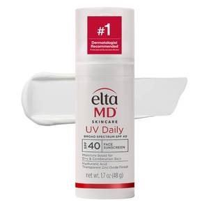 lot 45845 image: EltaMD UV Daily SPF 40 Face Sunscreen Moisturizer with Zinc Oxide, Daily Face Moisturizer with SPF, Sunscreen, For Dry Skin 1.7 oz Pump - Retail $41