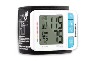 lot 45852 image: Homedics 700 Series Wrist Cuff Blood Pressure Monitor for Home Use, One-Touch Operation, Accurate Results, 2 Users, with Bluetooth Wireless Technology to The Homedics Health App (Smart) - Retail $35