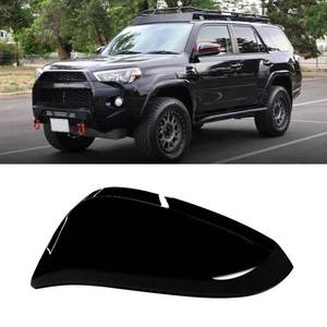 lot 45857 image: Compatible with Toyota 4Runner 2014-2023RAV4 2013-2015RAV4 HV 2016 Left Side Mirror Cover Replacement, Black Exterior Left Driver Side Door Rear view Mirror Cap Trim - Retail $43