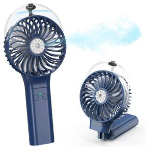 lot 45870 image: Portable Handheld Misting Fan, Nano-Mist Humidifier for Skincare & Makeup, 180° Foldable Desk Fan, Rechargeable Water Spray Fan for Disney Beach Cruise Essentials, Summer Gifts for Women Man Girls - Retail $26