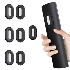 lot 45883 image: Magnetic Remote Control Holder Wall Mount Self-Adhesive, 6 Pack Upgraded Silicone Remote Organizer Storage Wall Holder for Home Office TV, Fan and Air Conditioner Remote Control Black - Retail $8