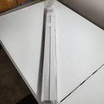 Persilux Custom Window Blind White Fabric Panel 34x72 inches