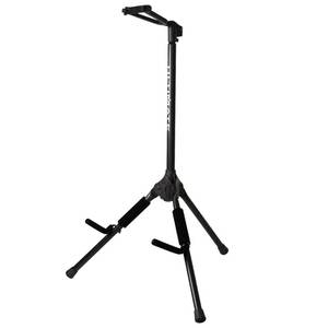 lot 25297 image: Ultimate Support GS-200 Genesis Series Plus Guitar Stand w Locking Legs, Secure Yoke, One-Touch Setup