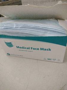 lot 25316 image: Medical Face Mask - Earloop, 3-Ply, Blue