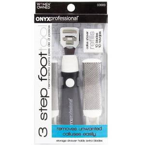 lot 25317 image: Onyx Professional 3 Step Callus Removing Miracle Tool Kit