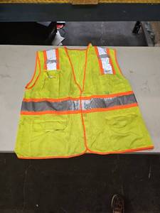 lot 25363 image: High Visibility Safety Vest with Reflective Strips