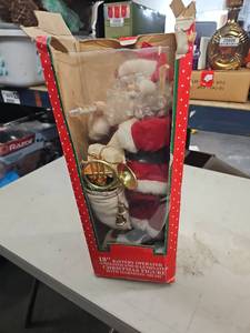 lot 25395 image: 18 In. Battery Operated Animated and Illuminated Christmas Figure eith Harmony Music