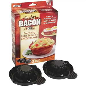 lot 25405 image: Perfect Bacon Bowl Magic - 2 Pack for Tasty and Creative Cooking