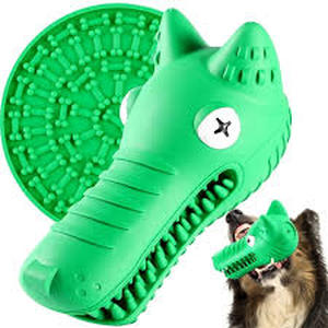 lot 25342 image: FiGoal Doy Chew Toys for Aggressive Chewers Wolf Shape with Pet Snack Pad (Purple) Natural Rubber Tough Durable for Dogs-Teeth Cleaning Chews Slow Feeder Licking Pads for Pet Training, Boredom Buster