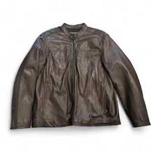 lot 25364 image: Merona Brown Leather Jacket - XXL