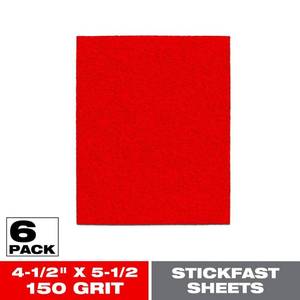 lot 58150 image: Diablo 5-12 In. L X 4-12 In. W 60,100,150 Grit Very Fine Aluminum Oxide Sanding Sheets - 4 Packs of 6