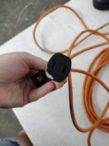 lot 58191 image: Heavy Duty Orange Extension Cord