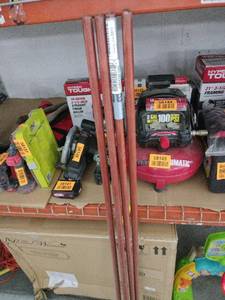 lot 58205 image: Set of 4 Push Broom Wooden Handles