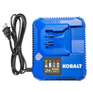 lot 58163 image: Kobalt 24V Lithium-Ion Battery and Charger with Power Cord