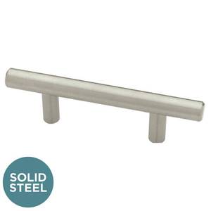 lot 20299 image: Liberty 160mm Steel Bar Cabinet Pull  Stainless Steel - 12 Ct