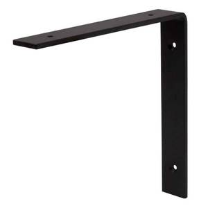 lot 20311 image: 9 in. Black L Steel Shelf Bracket