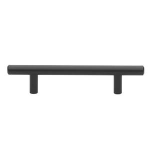 lot 20347 image: GlideRite 3-34 in. Center Modern Cabinet Bar Pull  Matte Black  Pack of 10