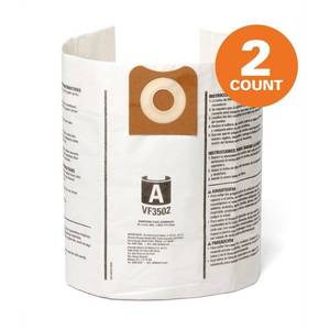 lot 20374 image: MOLD VF3502 Vacuum Cleaner Bags for Ridgid (2 Pack)