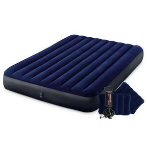 lot 59110 image: Intex Downy 8.75  Air Mattress with Air Pump  Queen