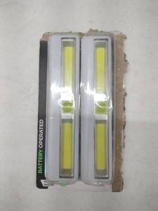 lot 59122 image: 2-pack of wireless COB LED light bars