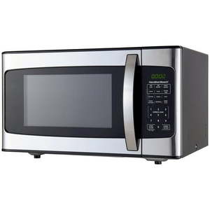 lot 59155 image: Hamilton Beach 1.1 Cu. Ft. 1000W Stainless Steel Microwave